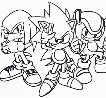 sonic 3 team coloring pages - how to draw | findpea.com