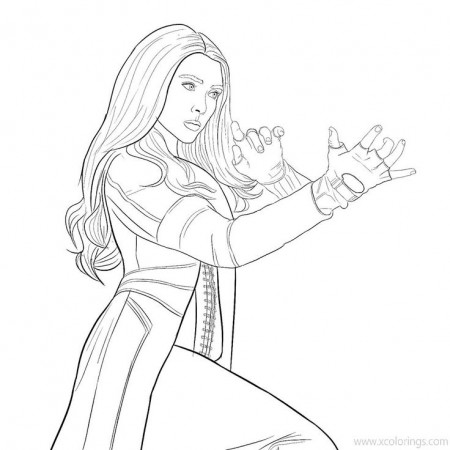 WandaVision Coloring Pages Scarlet by Johnas Dela Cruz. | Marvel coloring, Coloring  pages, Marvel