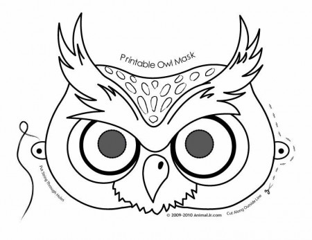 Fantasy Jr. | owl-mask-coloring-page | Маски для хэллоуина, Плюшевая сова,  Поделки совы