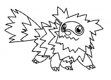 Zigzagoon Pokemon 1 Coloring Page - Free Printable Coloring Pages for Kids