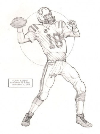 Peyton Manning Coloring Page - HiColoringPages