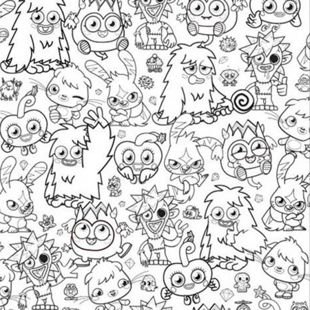 moshi monster coloring pages - Free Large Images