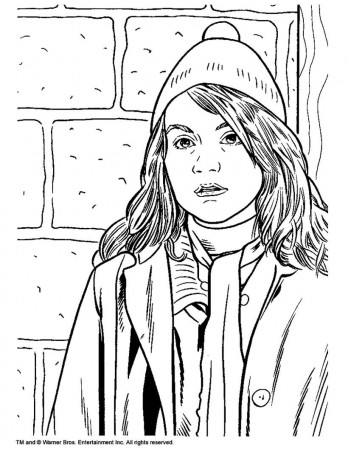 HARRY POTTER coloring pages - Hermione Granger
