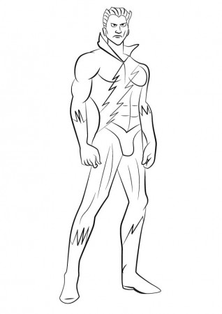 Quicksilver Looks Cool Coloring Page - Free Printable Coloring Pages for  Kids