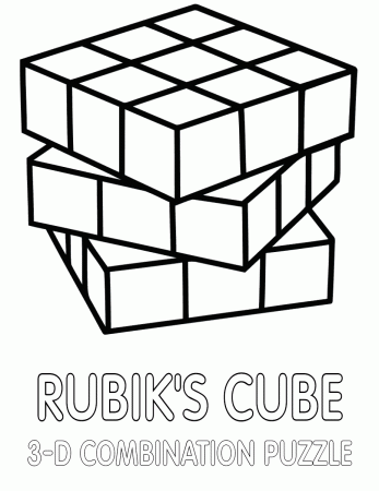 Rubik's cube coloring pages | Coloring pages to download and print