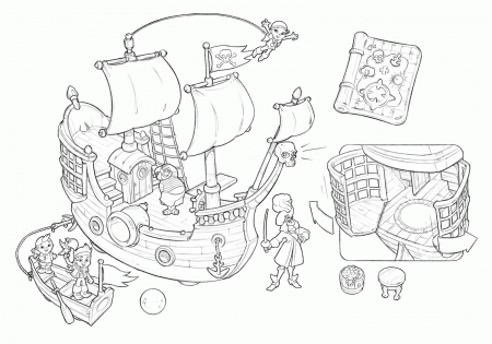Coloring Pages Jake Neverland Pirates Colouring Print - Colorine ...