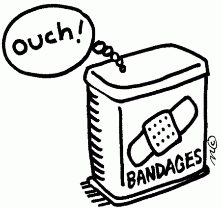 a printable coloring page for kids. band aid coloring page. first ...