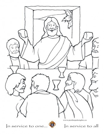 The Last Supper Coloring Page - eassume.com