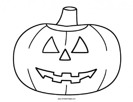 Halloween Pumpkin Coloring Page - Free Printable ...