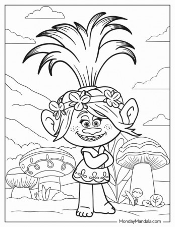 34 Trolls Coloring Pages (Free PDF Printables)