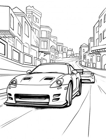 50 Car Coloring Pages: Free Printable ...