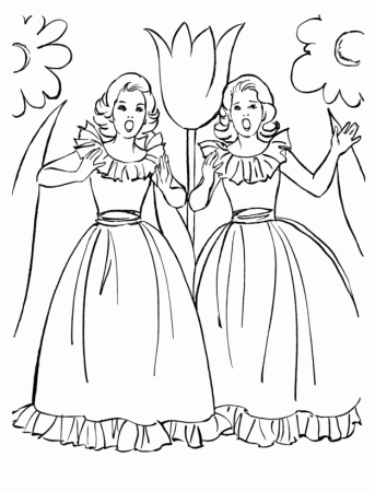 BlueBonkers: Girl Coloring Pages ...