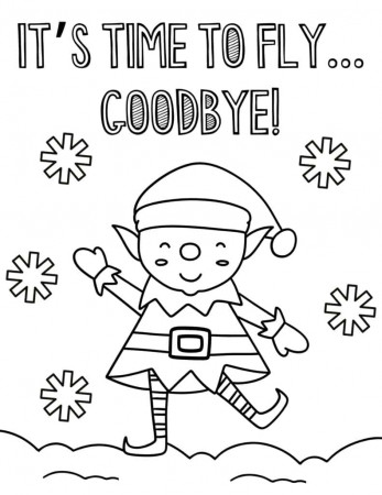 good-bye coloring pages