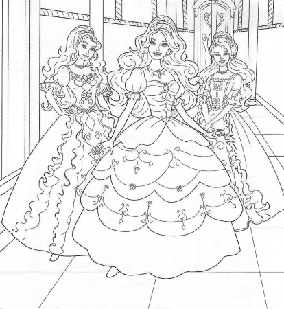 Barbie coloring pages | The Sun Flower Pages