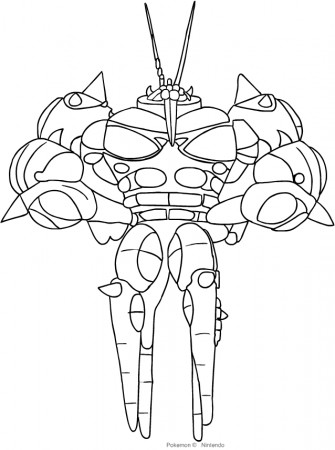 Buzzwole from the seventh generation of the Pokémon coloring page