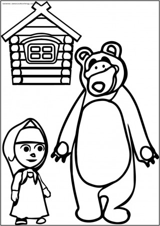 Masha And The Bear Coloring Pages Youtube English Wikipedia Gamesor Kids –  Slavyanka