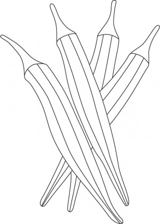 Ladys fingers coloring page | Download Free Ladys fingers coloring page for  kids | Best Coloring Pages