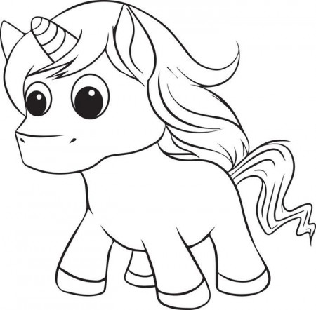 Cartoon Animals Coloring Pages Of Unicorns - Coloring Pages For ...