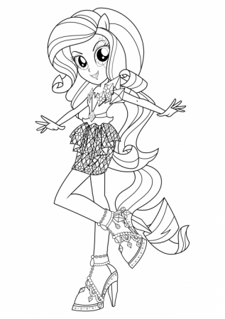Rainbow Rocks Rarity coloring pages, My Little Pony Equestria Girls -  Rainbow Rock coloring pages - Colorings.cc