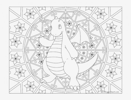 Adult Pokemon Coloring Page Dragonite - Pokemon Color Pages Hard  Transparent PNG - 768x593 - Free Download on NicePNG
