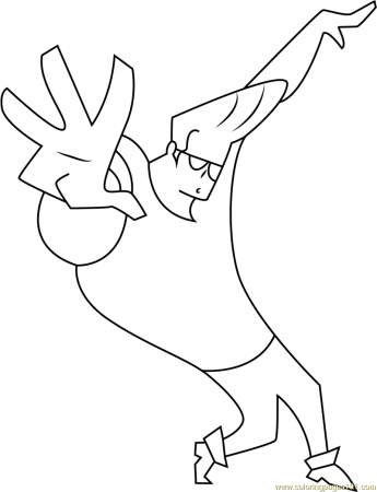 Johnny Bravo Pose Coloring Page for Kids - Free Johnny Bravo Printable Coloring  Pages Online for Kids - ColoringPages101.com | Coloring Pages for Kids
