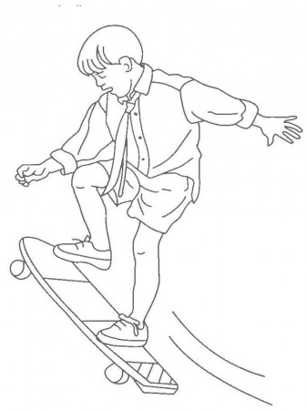 Skateboarding coloring pages. Download and print Skateboarding coloring  pages