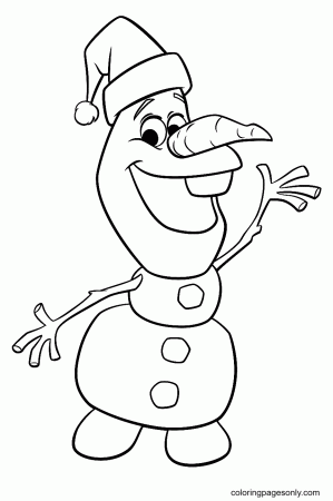 Olaf Christmas Coloring Pages - Olaf Coloring Pages - Coloring Pages For  Kids And Adults