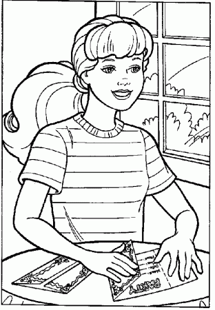Barbie Coloring Pages – Birthday Printable