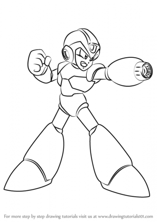 Learn How to Draw Mega Man X from Mega Man Zero (Mega Man Zero) Step by  Step : Drawing Tutorials