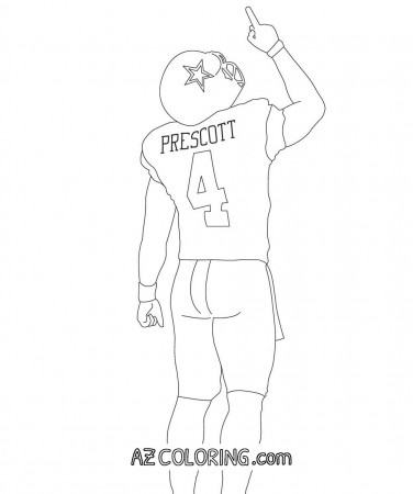 Dallas Cowboys Coloring Page For Kids