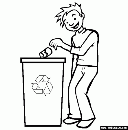 Earth Day Going Green Online Coloring Pages | Page 1