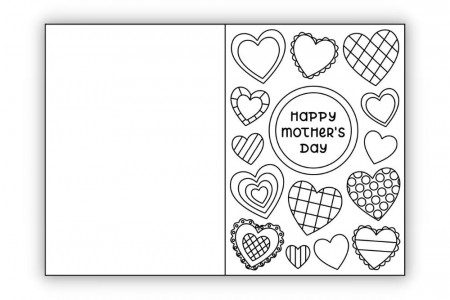 Free Printable Mother's Day Card to Colour - The Craft-at-Home Family