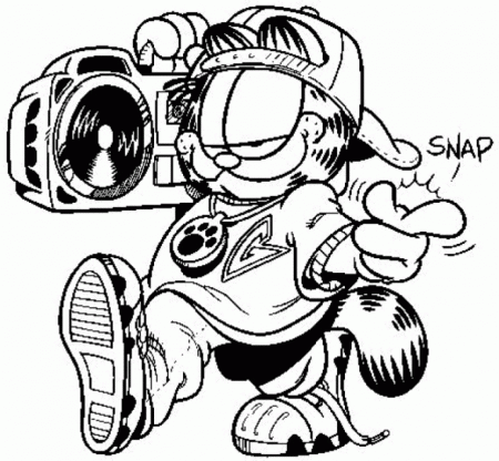 Garfield | Cartoon coloring pages, Coloring book pages, Coloring books