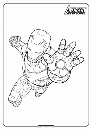 Marvel The Avengers Iron Man Pdf Coloring Pages