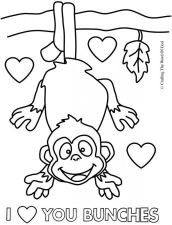 I Love You Bunches- Coloring Page « Crafting The Word Of God