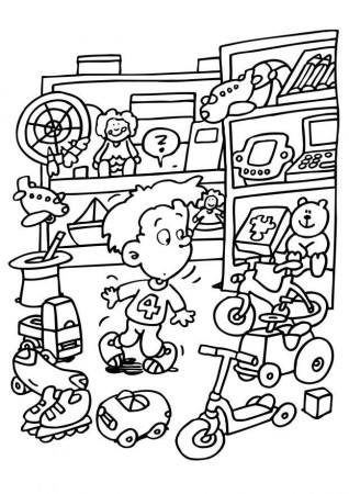 Coloring Page toy store - free printable coloring pages - Img 6548