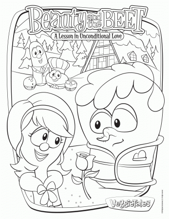 veggietales beauty and the beet coloring pages - Clip Art Library