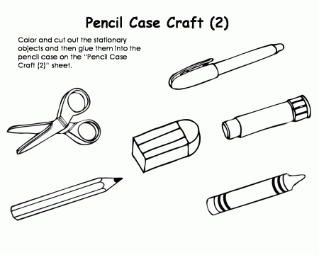Case Colouring Coloring Pages Pencil Cases | Chainimage