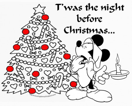 Mickey Santa Christmas Coloring Pages | Coloring Online