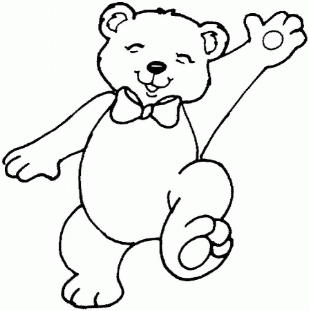 Free Printable Teddy Bear Coloring Pages For Kids