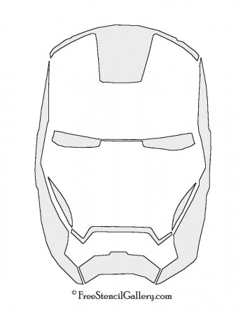 Iron Man Mask Stencil | Free Stencil Gallery