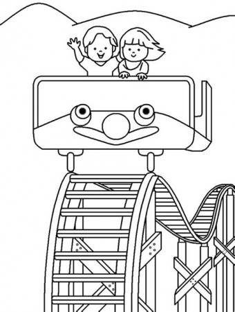 Roller Coaster Map Colouring Pages - Free Colouring Pages