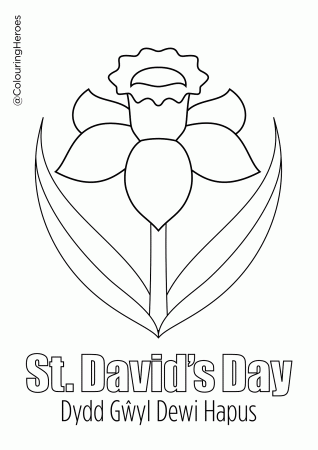 St Davids Day Coloring Pages - St David's Day Coloring Pages - Coloring  Pages For Kids And Adults