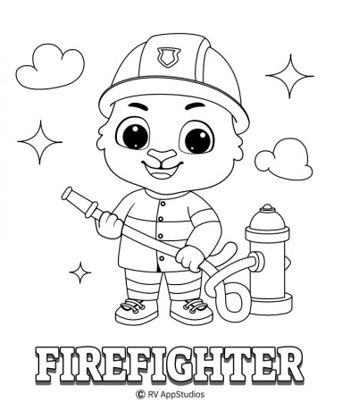 Fireman Coloring Pages To Print | Printable Firefighter