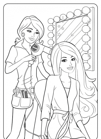 Hairdresser and Barber Coloring Pages - Best Coloring Pages For Kids