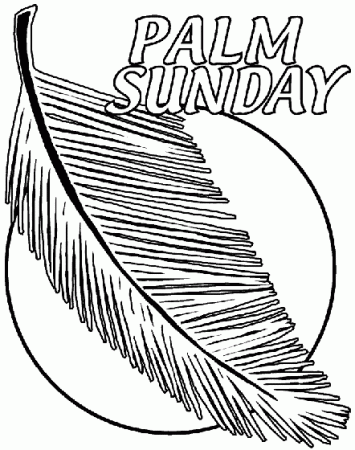 Palm Sunday Coloring Page | crayola.com