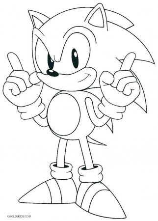 Sonic to download for free - Sonic Kids Coloring Pages