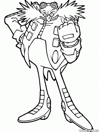 Coloring page - Doctor Eggman