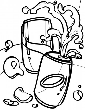 Soda Can Coloring Page at GetDrawings | Free download