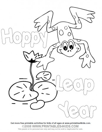 Printable Leap Year Coloring Page ...